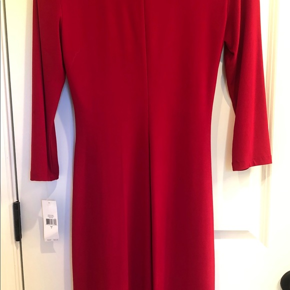 NWT AMERICAN LIVING FAUX WRAP STRETCH DRESS SZ 6 - Picture 4 of 5